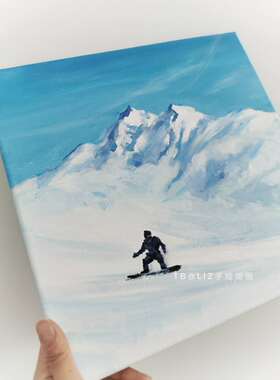 小尺寸雪山沙发背景墙装饰画挂画