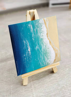 海浪文艺风桌面摆件装饰画定制