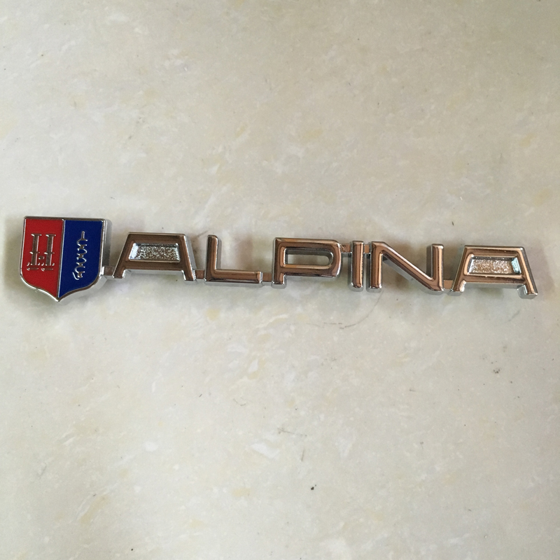 适用于阿尔宾娜车标尾标 ALPINA金属 宝马改装车身贴中网标车标 - 图1