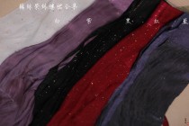 (Dye-Dyed-cut) lotus root Haunting Sky Purple Pomegranate Red Real Silk Sprinkle 100 Rosethree Plexigu Dress