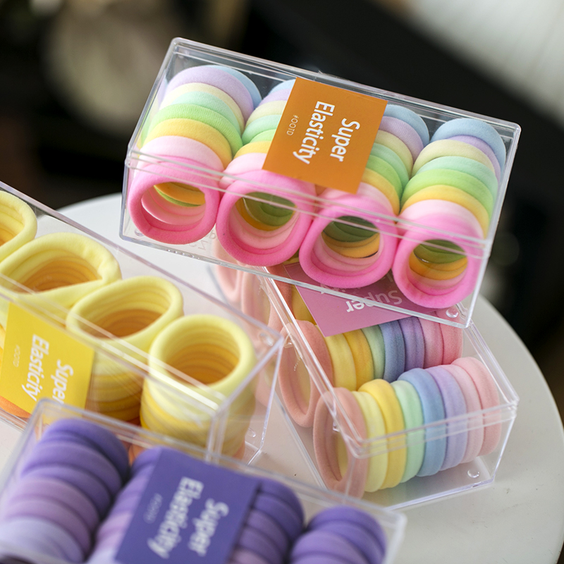 韩版儿童发圈可爱马卡龙彩色毛巾皮筋高弹力皮套宝宝扎发不伤发,淘宝优惠券,粉丝福利购,淘宝优惠卷