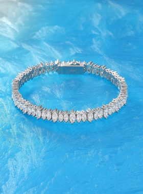 Witther小众925纯银马眼钻手链轻奢高级感百搭满钻手链女小众秋冬