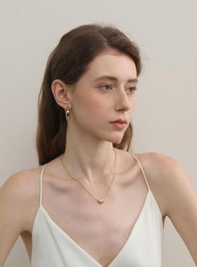 SOLDEVERANO蕃秀西班牙小众设计感高级锁骨链爱心项链女