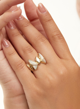 SOL DE VERANO蕃秀 锥形戒指纯银高级设计感神秘潮流个性送女友