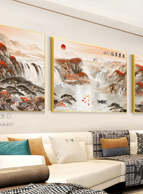 画世纪客厅画现代中式装饰画