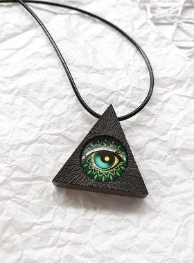 木质项链复古欧美吊坠手工