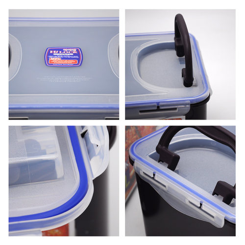 包邮韩国hilock泡菜保鲜盒腌辣白菜盒蔬果密封盒冰箱冷藏 - 图1