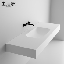 Import DuPont Lili-integrated basin Baths closet washroom washroom washroom Skin Sensation Acrylic Seamless Table Basin Customised