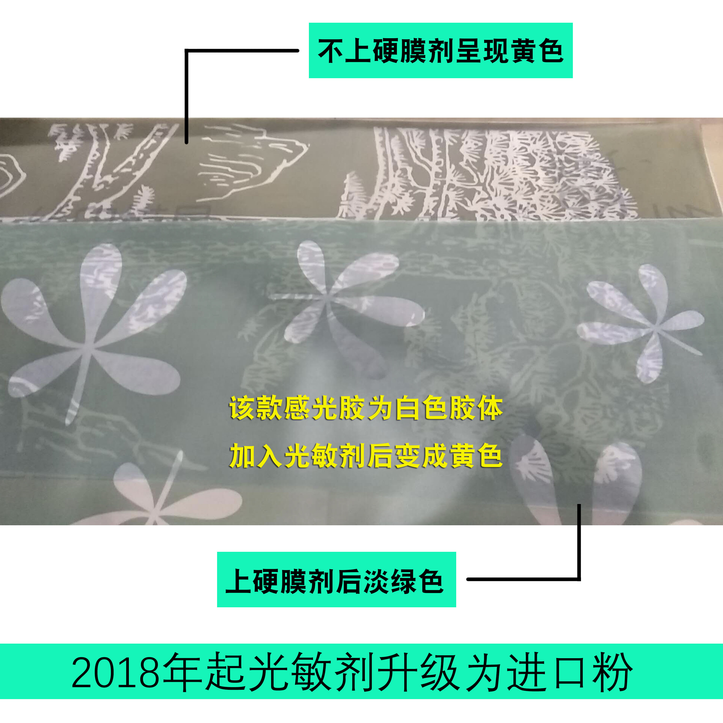 丝印水性感光胶RS-201 黄绿色重氮 网纱模板制作液体墙壁印刷可用 - 图0