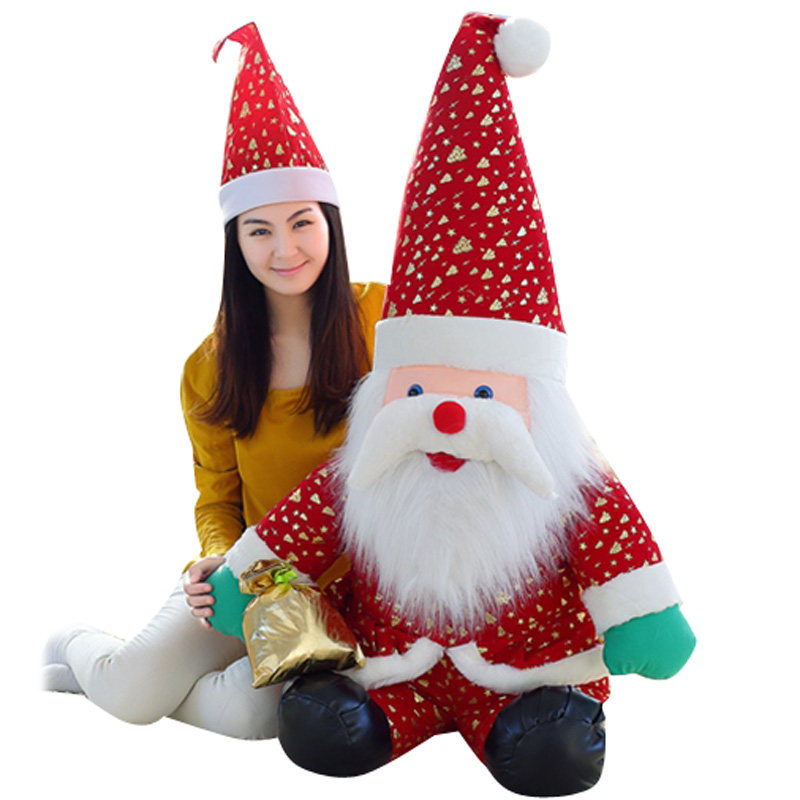 星星款圣诞老人公仔毛绒玩具圣诞老爷爷玩偶布娃娃圣诞节礼物包邮