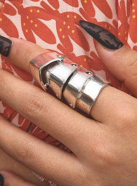 关节戒指金属弯曲指套霸气指环