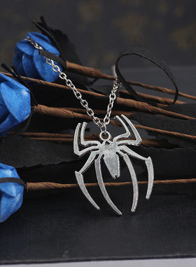 学生韩版蜘蛛情侣礼物吊坠项链