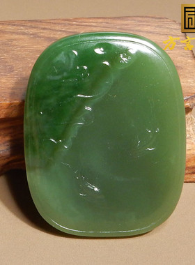 观音吊坠老坑料细油方言双色碧玉