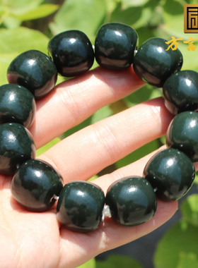 方言和田玉黑青玉高油高脂手串
