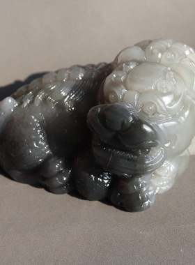 方言和田玉狮子事事如意摆件