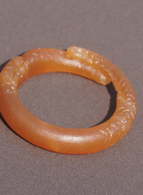 方言和田玉新疆且末料黄糖玉戒指