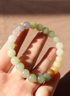 糖玉晴水黄口多宝8mm圆珠手串