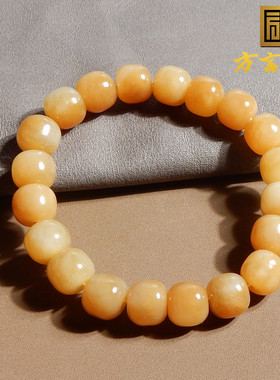 且末老糖玉黄金糖10mm老型珠手串