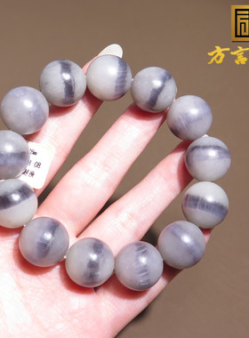 青海料紫罗兰一线天猫眼16mm手串