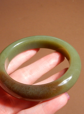 新疆且末青黄口带糖55mm精品手镯