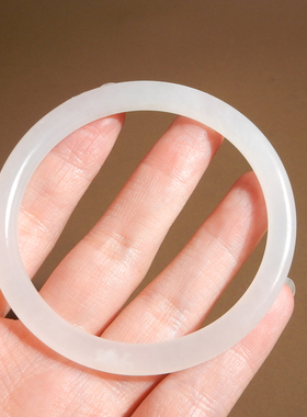 且末老坑料白玉油润内径55mm手镯