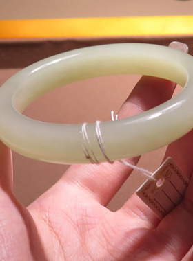 青海老坑料晴水底55mm正装手镯