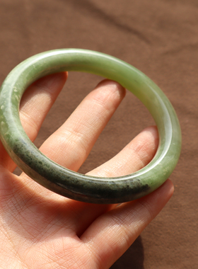 青海特色满翠翠青精品58mm手镯
