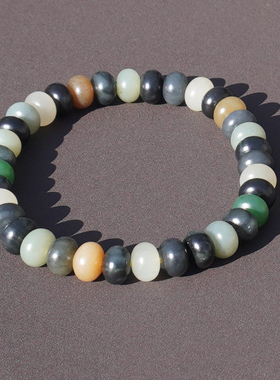 方言和田玉新疆青花楼兰多宝手串