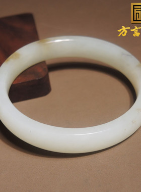 抢疯了方言和田玉新疆且末料油润白玉带一口糖56mm细条时尚手镯h0