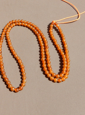 新疆且末金山矿红糖4mm圆珠手链