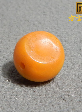 最后7颗方言和田玉特色唐河黄沁籽料卡10mm圆珠单珠吊坠DIY配饰R5