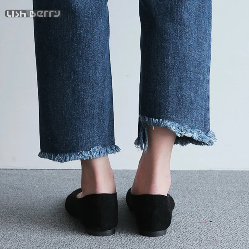 孕妇秋冬季外穿潮妈时尚打底牛仔裤 lishberry孕妇直筒裤