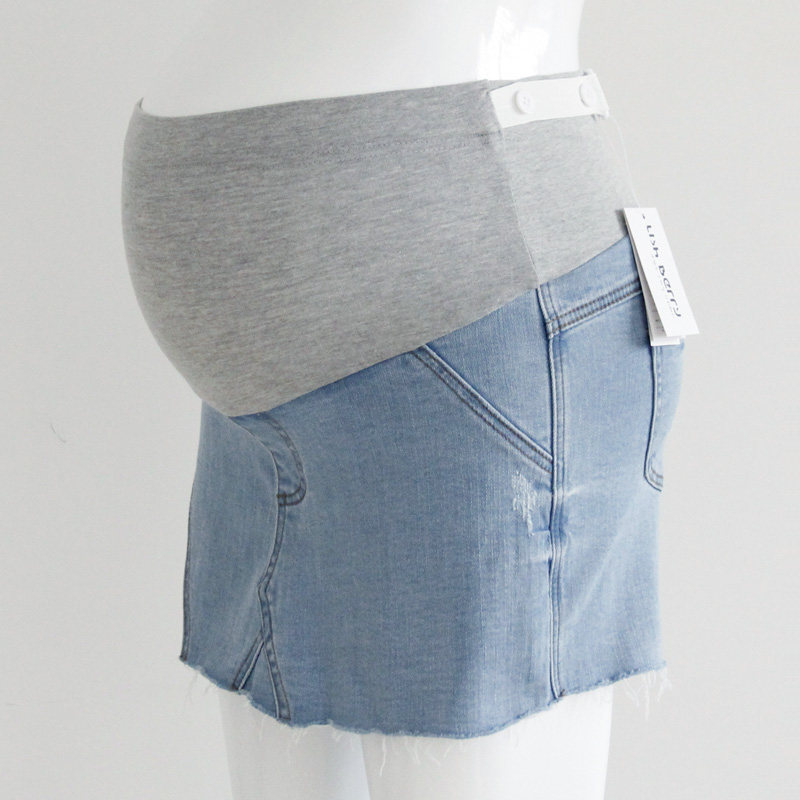 全孕期可穿托腹孕妇牛仔夏季短裤子 lishberry孕妇打底裤