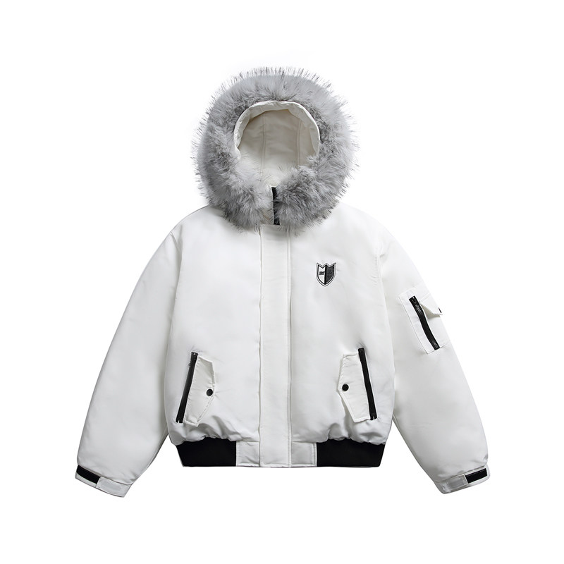 男道美式复古毛领连帽棉服男女2025冬季潮牌情侣保暖加厚棉衣外套,淘宝优惠券,粉丝福利购,淘宝优惠卷