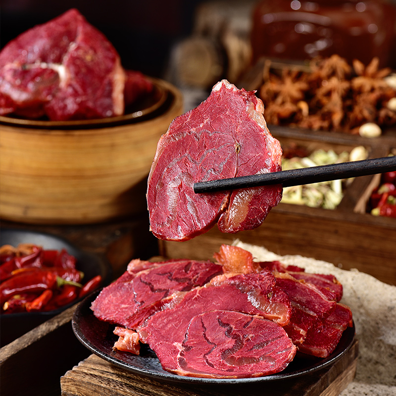 张飞腱子牛肉四川阆中特产牛腱子肉真空肉食肉类熟食开袋即食200g - 图0