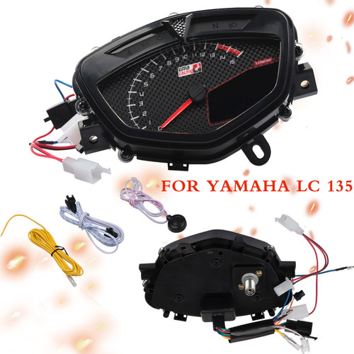 7色可切换适合雅马哈 LC135 c8-3改装液晶仪表  带调节按钮连接线 - 图1