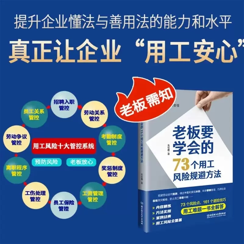 老板要学会的73个用工风险规避方法+劳动合同+劳务合同+劳动合同（交社保的）各2份+用工风险工具包资料电子版提升企业懂法 - 图0