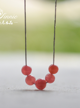 桃花运旺姻缘阿根廷红纹石吊坠