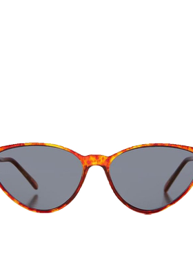 美国代购古着棕色猫眼杏仁墨镜