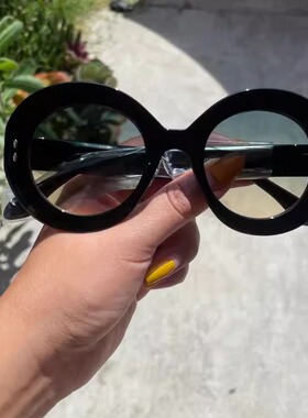 70年代古着圆形UV400防紫外太阳