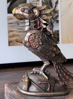 代购维多利亚鹦鹉雕像家居摆件