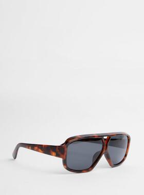 美国代购手作玳瑁飞行员太阳镜