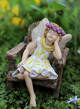 figurine迷人复古风小精灵摆件