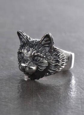 可爱猫咪脸小耳朵宠物动物戒指