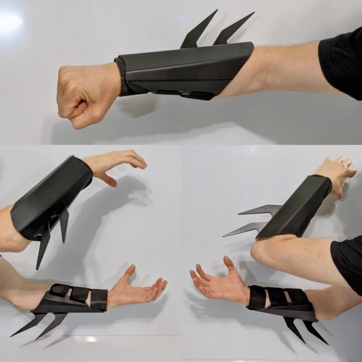 加拿大代购Gauntlets◇手作蝙蝠侠cosplay铝制金属护手铠甲盔甲 - 图0