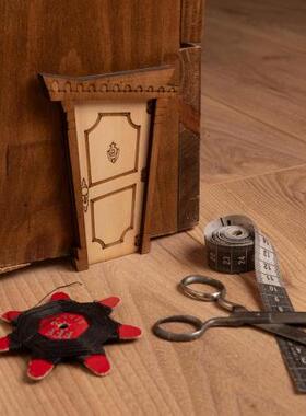 爱丽丝仙境微型迷你小门墙面装饰