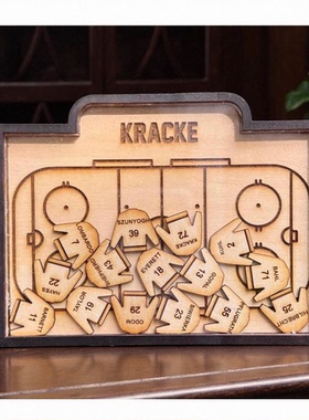 手作定制队友姓名和球衣号码冰球