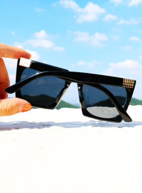 海外代购超古董方形偏光太阳镜