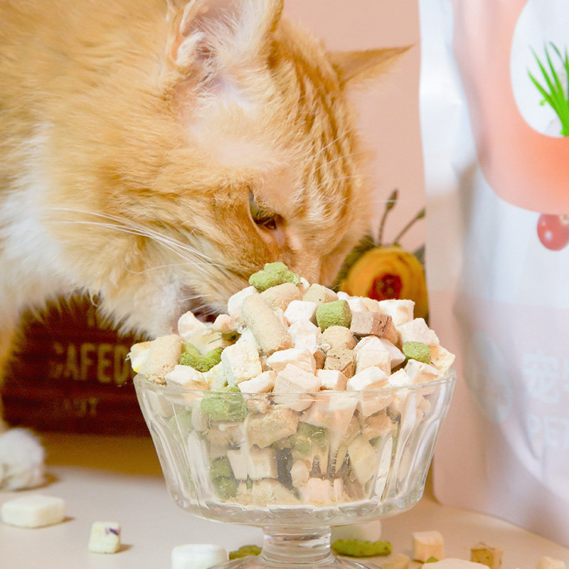 仁可宠物 路斯六种能量猫冻干零食成幼猫6拼羊奶鸡肉猫草混合500g,淘宝优惠券,粉丝福利购,淘宝优惠卷