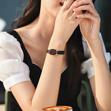 飞亚达小棕表复古椭圆手表，设计感轻奢腕表，适合女生的生日礼物